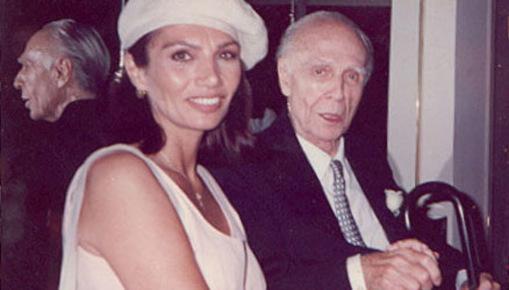 María Jose Demare con Adolfo Bioy Casares