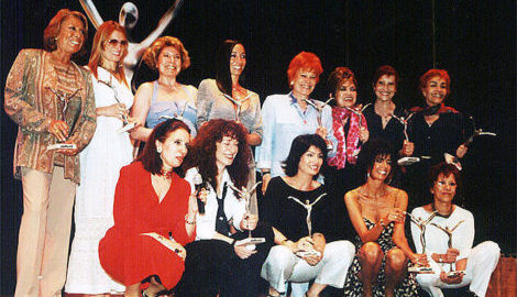 María Jose Demare recibiendo el premio Atrevidas tango