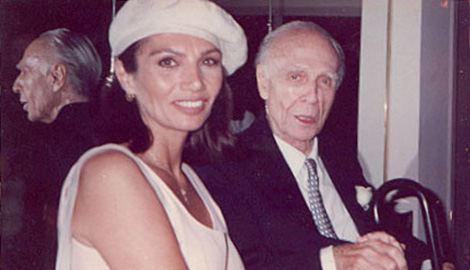 María Jose Demare con Adolfo Bioy Casares, Ruben Juarez y Jose Ogivieki.