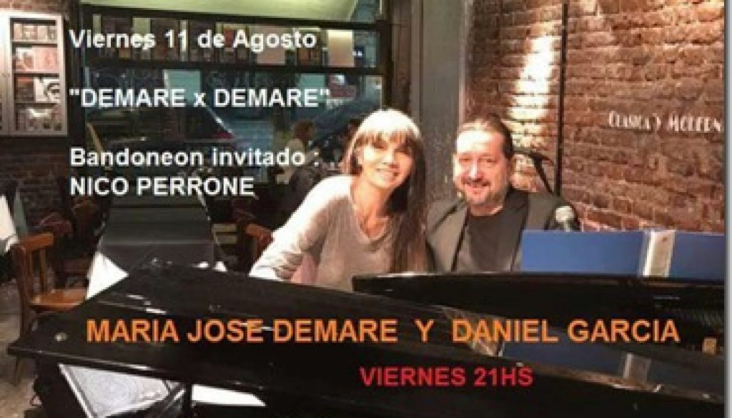 Demare x Demare en Clásica y Moderna  11  de agosto  21hs