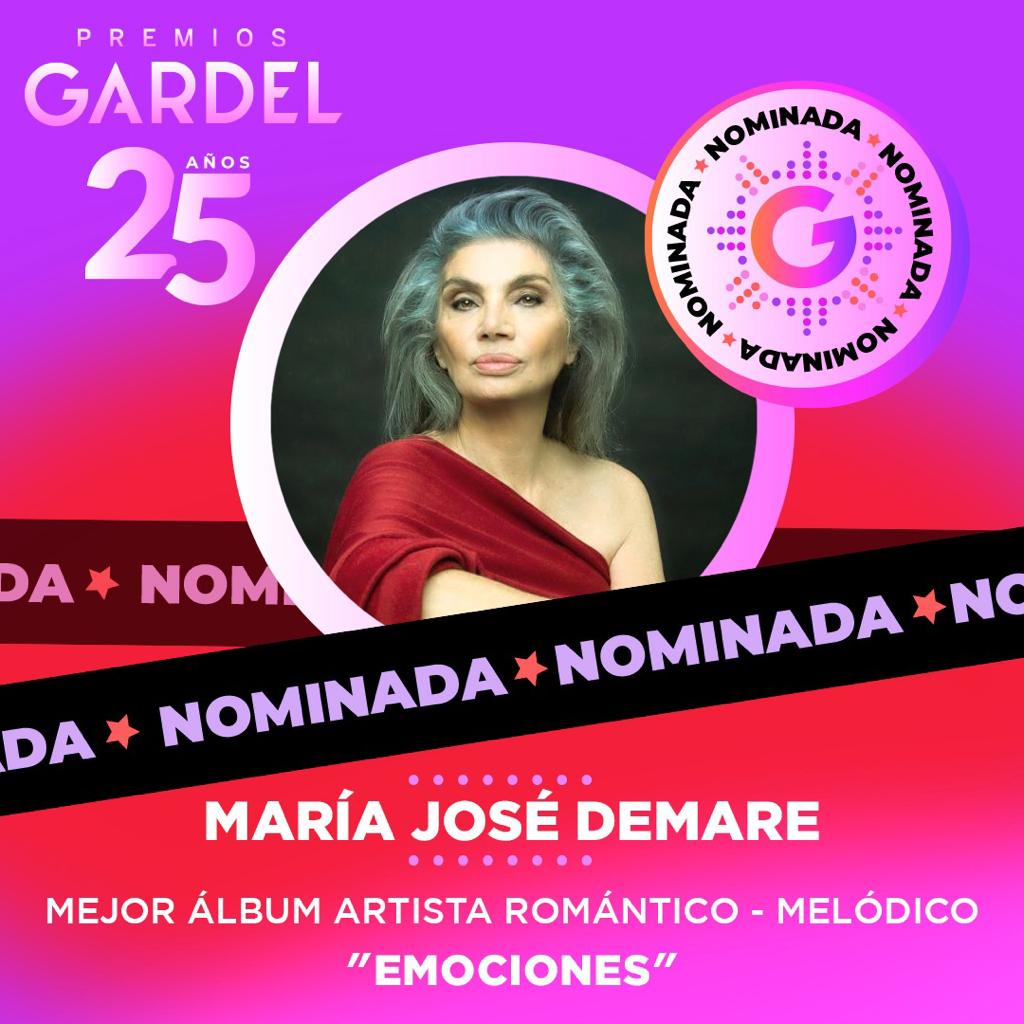 Nominada a los Premios Gardel